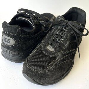 SAS Womens Mesh Comfort Walking Sneakers Size 9M Black Athletic Shoes Outdoor